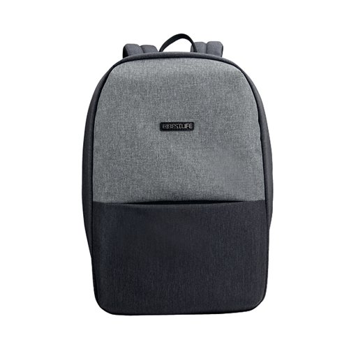 BestLife Travelsafe 15.6 Inch Laptop Backpack + USB Connector 460x170x290mm Light Grey BB-3452G-R1