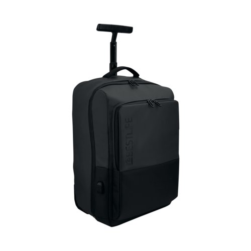 This Bestlife Travel Trolley Bag is ideal for travel and can be used as hand luggage. It has compartments to protect your laptops and tablets when travelling. It is waterproof and has a handy USB connector for charging your devices on the go.