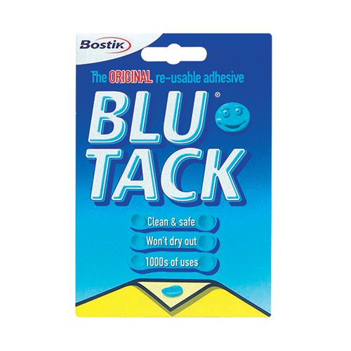 2 Packets Of Blu Tack 60g Re-usable Sticky Tack Blu Tack Original 60g 