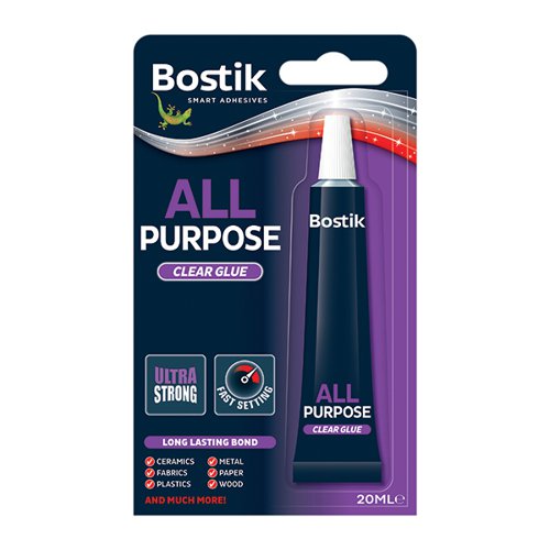 Bostik All Purpose Adhesive 20ml Clear (Pack of 6) 30813296 BK00529 Buy online at Office 5Star or contact us Tel 01594 810081 for assistance