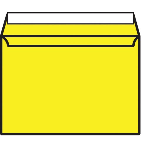 C5 Wallet Envelope Peel and Seal 120gsm Banana Yellow (Pack of 250) BLK93019 | BLK93019 | Blake Envelopes