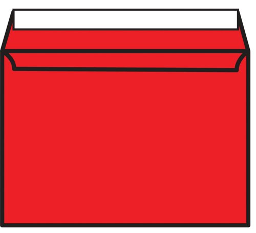 C5 Wallet Envelope Peel and Seal 120gsm Pillar Box Red (Pack of 250) BLK93020 | BLK93020 | Blake Envelopes