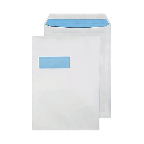 Quality Park HCFS-1508 Window Envelopes per Box, White 2 X Pack of 100 First Class 54692 Redi-Seal 