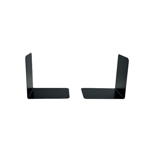 Metal Bookends Heavy Duty W140 x D140mm Black (Pack of 2) 0441102 Book Ends BLO14077