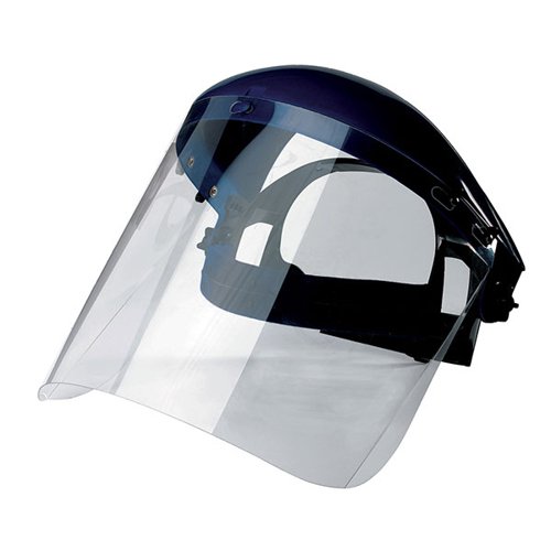 BOL10317 | BL20 provides full head and face protection and a wide field of vision. Adjustable headband and protective headgear, Tilting shield, Option: adapter compatible with the Sphere model shield, Anti scratch, Frame marking EN166 3 BT, Lens marking 1BT, 260g.