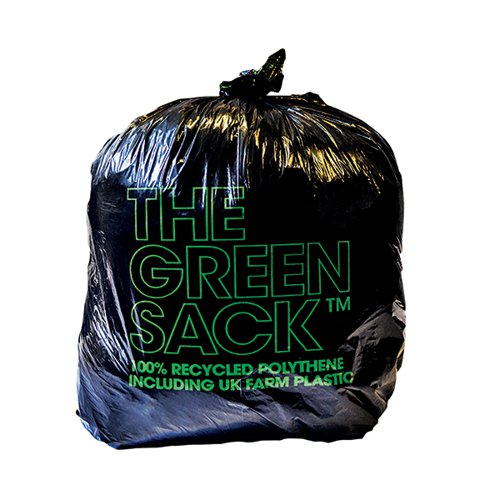 Greensack Medium Duty Refuse Sack 90L Black (Pack of 200) GR0006