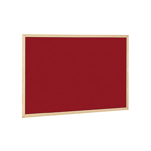 Bi-Office Double-Sided Board Cork And Felt 600x900mm Red FB0710010