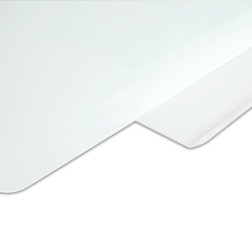 Ideal for presentations and meetings, this stylish high quality Bi-Office Magnetic Glass Board is frameless with invisible fixings for a professional finish. The 4mm thick, tempered glass is safer to use and provides a extremely smooth, magnetic, dryerase surface for easy, clear writing. Supplied with a metal pen tray and wall fixings, this board measures W1200 x H900mm.