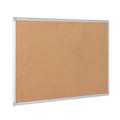 Bi-Office Earth-It Aluminium Frame Cork Board 900x600mm CA031790 BQ42039 Buy online at Office 5Star or contact us Tel 01594 810081 for assistance