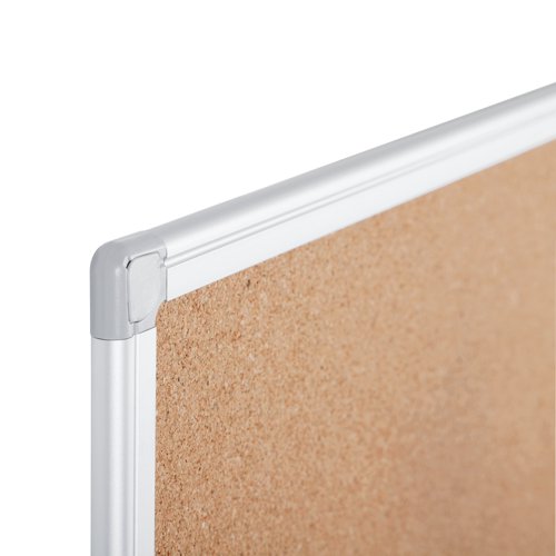 Bi-Office Earth-It Aluminium Frame Cork Board 900x600mm CA031790 BQ42039 Buy online at Office 5Star or contact us Tel 01594 810081 for assistance