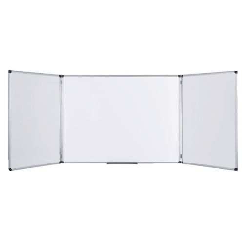 Bi Office Maya Trio Folding Melamine Non-mag Board 1200 x 900 closed (non lockable) TR02010302170