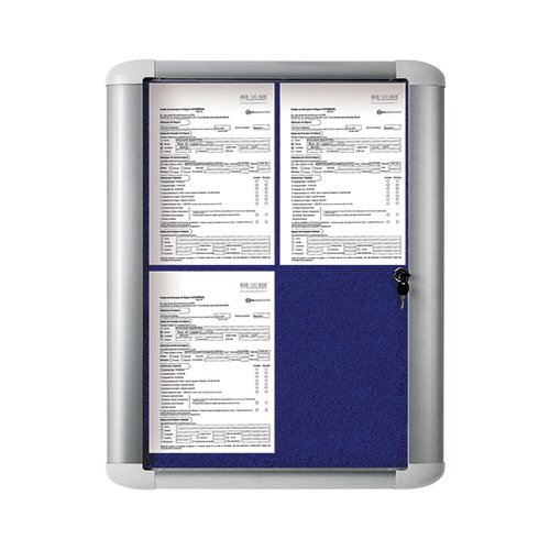 Bi-Office External Display Case 450x614mm Blue VT610107760