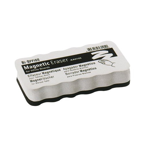 BQ53105 Bi-Office White Lightweight Magnetic Eraser AA0105