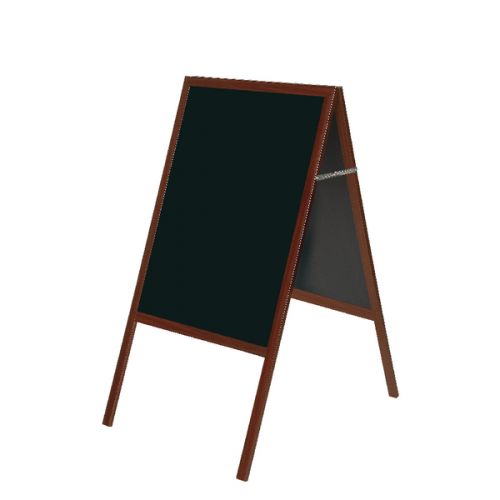 Bi-Office Chalk A-Board Blackboard A1 Cherry Frame DKT30404052
