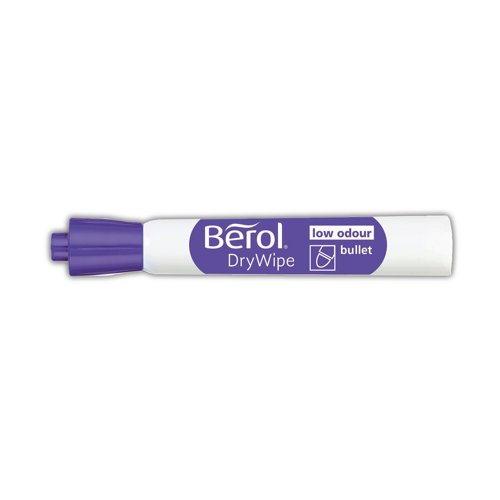 Berol Drywipe Marker Bullet Tip Black (Pack of 48) 1984868