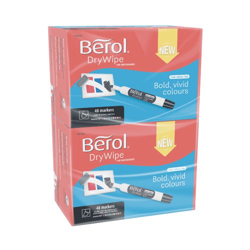 Berol Drywipe Marker Chisel Tip Assorted (Pack of 96) 1984888