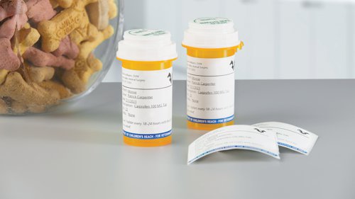 BR87328 Dymo Labelwriter Veterinary Prescription 54x70mm Easy-Peel 400 Labels (Pack of 6) 2187328