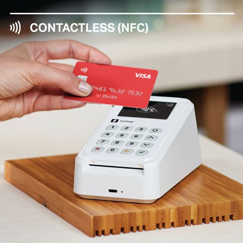 BRI42188 | This kit includes everything required for mobile business payments. The SumUp 3G+Wifi Card Reader and the SumUp 3G+ Printer work together to bring simplicity and flexibility to businesses. Offering multiple useful features, the card reader has built-in 3G, is SIM card free and has unlimited data and Wifi connectivity, ensuring payments can be taken with ease while out and about. For the business countertop, the card reader can be paired with the SumUp 3G+ Printer for optimal customer experience while multitasking as a charging station with its stylish cradle.