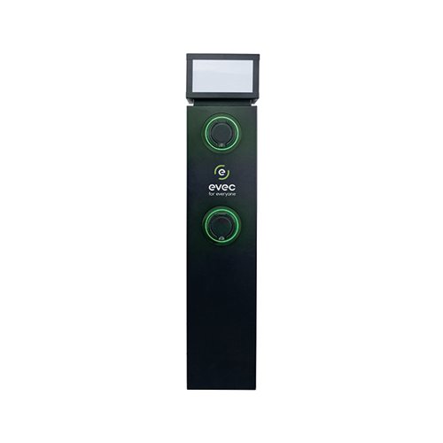 Evec Electric Vehicle Dual Charger Pedestal Type 2 Sockets 7kW EDP01 BRI77256 Buy online at Office 5Star or contact us Tel 01594 810081 for assistance