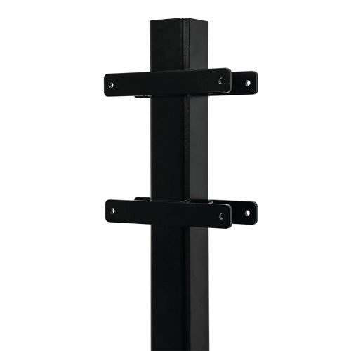 Evec Mounting Post for 2x Wall Mount Charger Steel Black DCP01 Evec Ltd