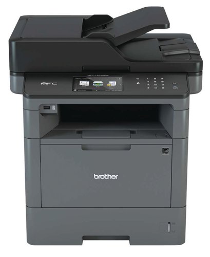 BRO75393 | The Brother MFC-L5750DN is a versatile multi-functional laser printer with high speed output - up to 40 pages per minute. With gigabit network support, it provides print, scan, copy and fax functionality for small workgroups at an economical cost. You can scan and copy in 2-sided duplex at resolutions up to 1,200 x 600 dpi, with super-fast scan speeds of up to 48ipm and enjoy mobile functionality with AirPrint and Cloud Print support.