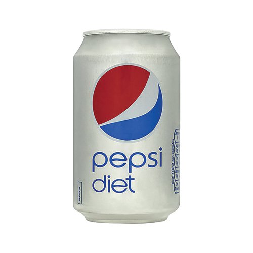 Diet Pepsi Cola Soft Drink Can 330ml (Pack of 24)
