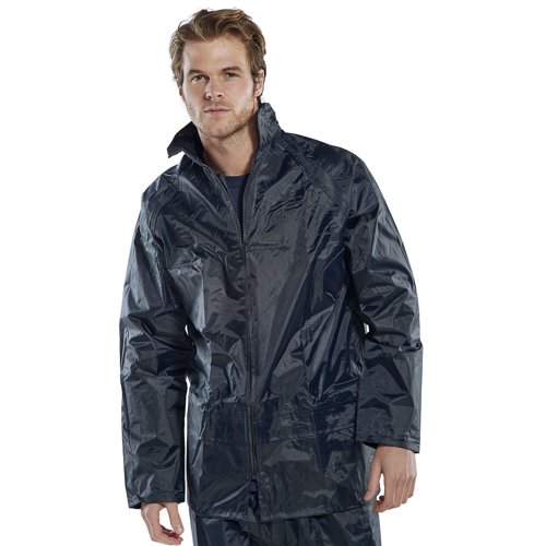 Beeswift Nylon B-Dri Weather Proof Jacket Navy Blue L