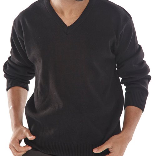 Beeswift Click Acrylic V-Neck Sweater Fleeces, Sweatshirts & Jumpers BSW00667