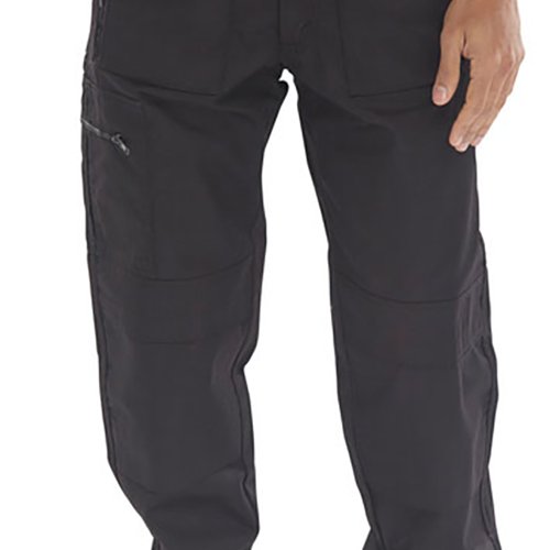 Beeswift Click Action Work Trousers Black 36