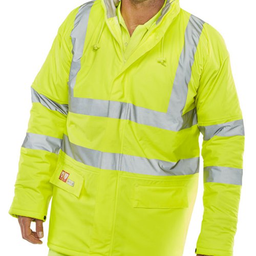 Beeswift MicroflexFire Retardant Anti-Static Padded Jacket BSW01225 Buy online at Office 5Star or contact us Tel 01594 810081 for assistance