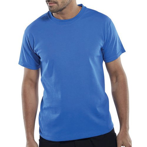 Beeswift Click Heavyweight 100% Cotton T-shirt Royal Blue L