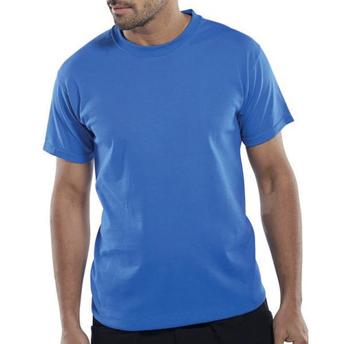 Beeswift Click Heavyweight 100% Cotton T-shirt Royal Blue XL