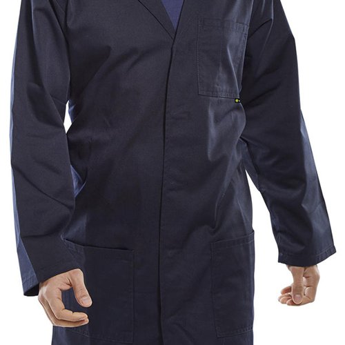 Beeswift Polycotton Warehouse Coat BSW01805 Buy online at Office 5Star or contact us Tel 01594 810081 for assistance