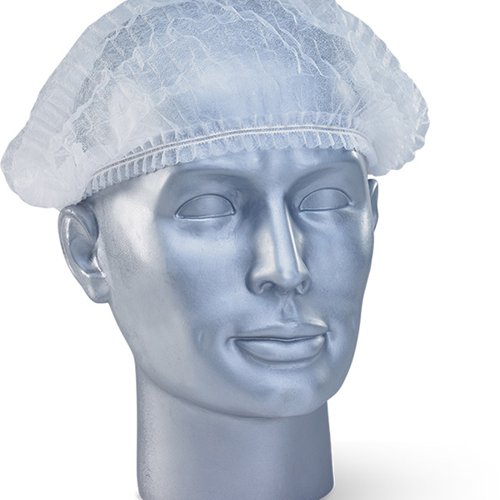 The Beeswift Disposable Mob Cap is a soft and lightweight fully elasticated hair net. Made from non woven fabric. Standard Size fits all.