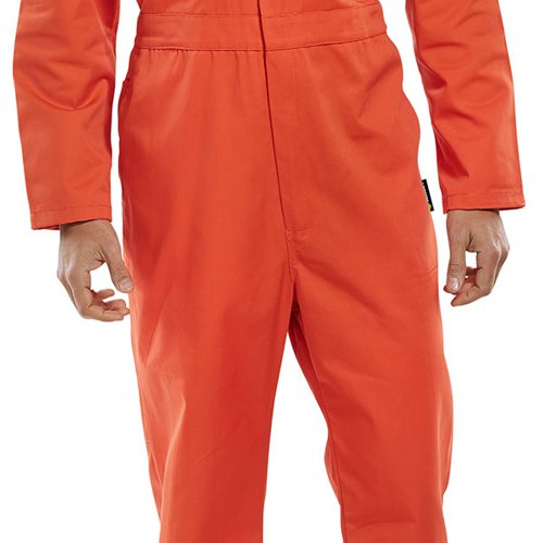 Beeswift Super Click Heavyweight Boilersuit Orange 36