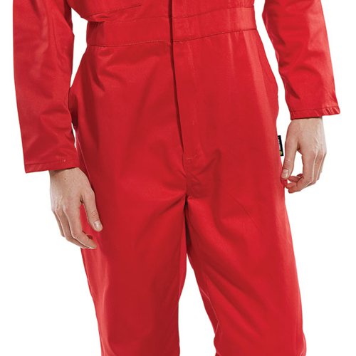 Beeswift Super Click Heavyweight Boilersuit Red 40