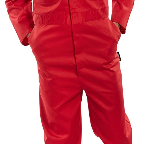 BSW04260 Beeswift Click Boilersuit Red 36