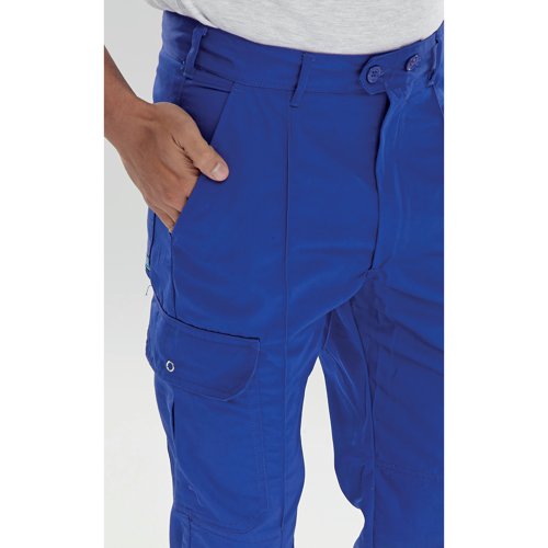 Beeswift Super Click Drivers Trousers Royal Blue 30