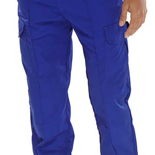 Beeswift Super Click Drivers Trousers Royal Blue 32