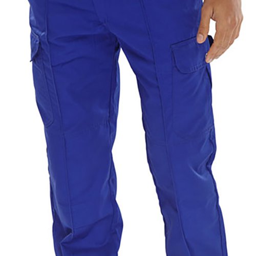 Beeswift Super Click Drivers Trousers Royal Blue 34