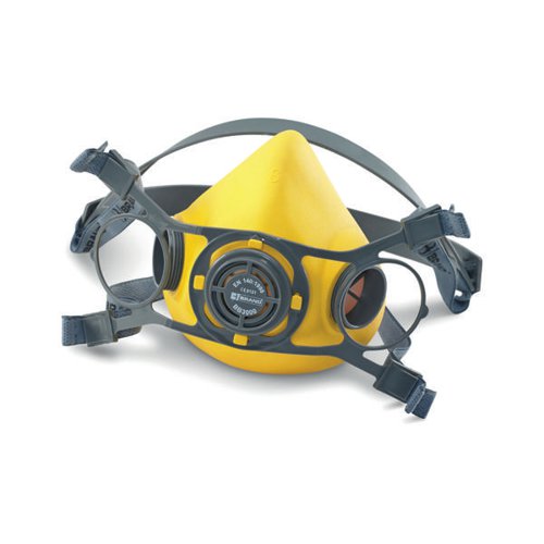 BSW04780 | The Beeswift B-Brand twin filter respirator half mask is manufactured from soft non-allergic TPE material. The strap is adjustable to help provide an excellent fit accommodating face contours. The low profile design offers improved field of vision. Compatible with a range of filters including A1, ABEK, and P3 filter cartridges. Gas filters can be fitted with replaceable pre-filters and retainer adapters. Ideal for use in hot and humid conditions.