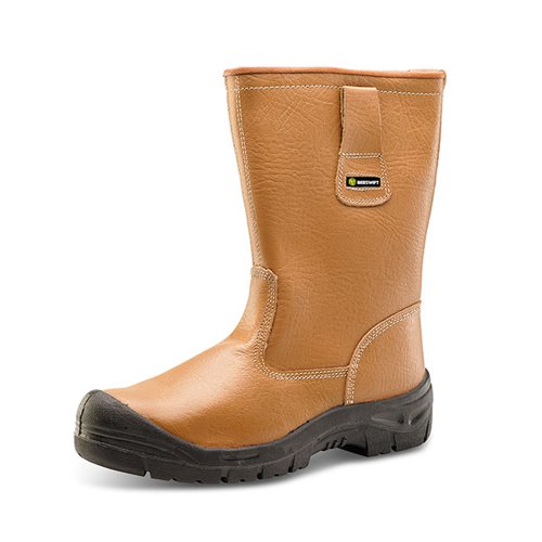 Beeswift Click Lined Steel Toe Scuff Cap Leather Upper Rigger Boot
