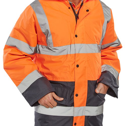 Beeswift Two Tone High Visibility Traffic Jacket Beeswift
