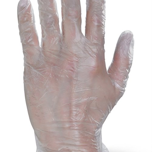 Beeswift Vinyl Examination Gloves (Pack of 1000) Clear L