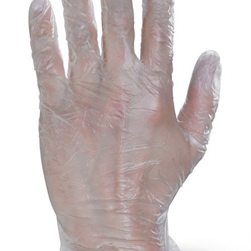 Beeswift Vinyl Examination Gloves (Pack of 1000) Clear S