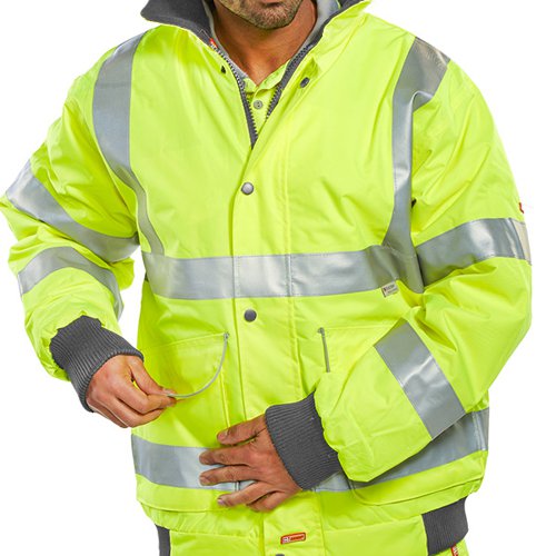 Beeswift Super High Visibility Bomber Jacket Saturn Yellow S