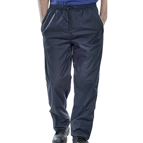 BSW06725 | Lightweight trousers made from water repellent Tasoft PU breathable nylon. Features gusset at ankles for a cosy fit and a fully elasticated waistband for all day comfort. Handwash only.