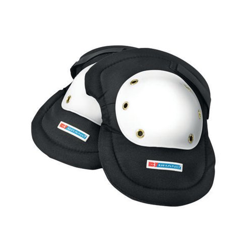 Beeswift B-Brand Riveted Cap Knee Pads 1 Pair White/Black BSW06899 Buy online at Office 5Star or contact us Tel 01594 810081 for assistance