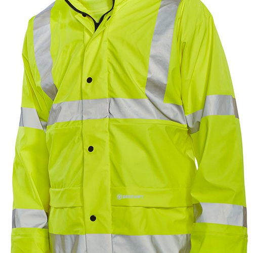 Beeswift Super B-Dri High Visibility Breathable Jacket Saturn Yellow S