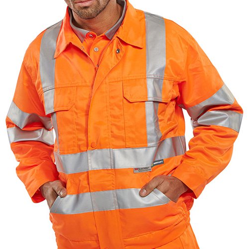 Beeswift Railspec High Visibility Jacket Orange 38